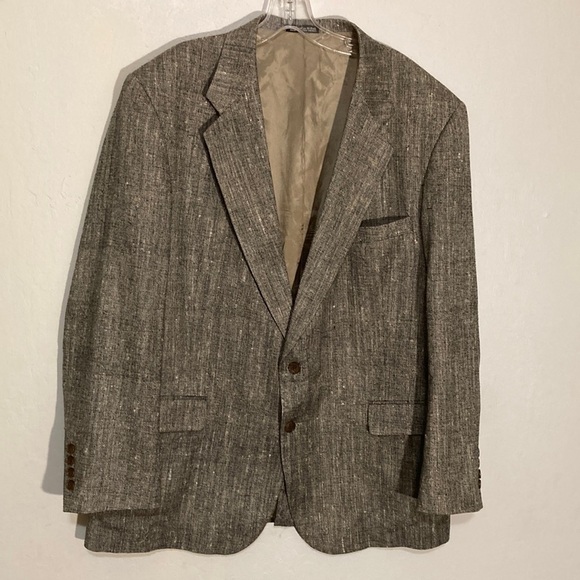 Executive collection 1980s silk men’s jacket tailored in USA - Picture 1 of 11